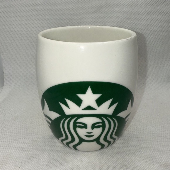 Starbucks Other - Starbucks Mug Cup 14oz 414 ml White Green Siren‎ Mermaid Logo 4" 2010 Barrel EUC